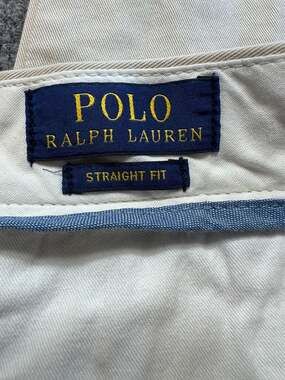 Polo Ralph Lauren Straight Fit Chino Pants Khaki  Preppy Golf Boating Casual